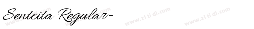 Sentcita Regular字体转换
